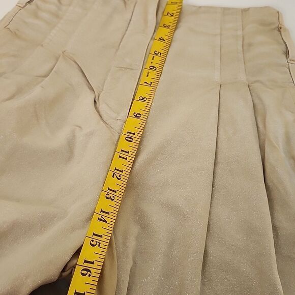 ERIKA CAVALLINI Women's Pleated High-Waisted Wide Leg Cotton Pant Italy 38/small - Picture 13 of 14